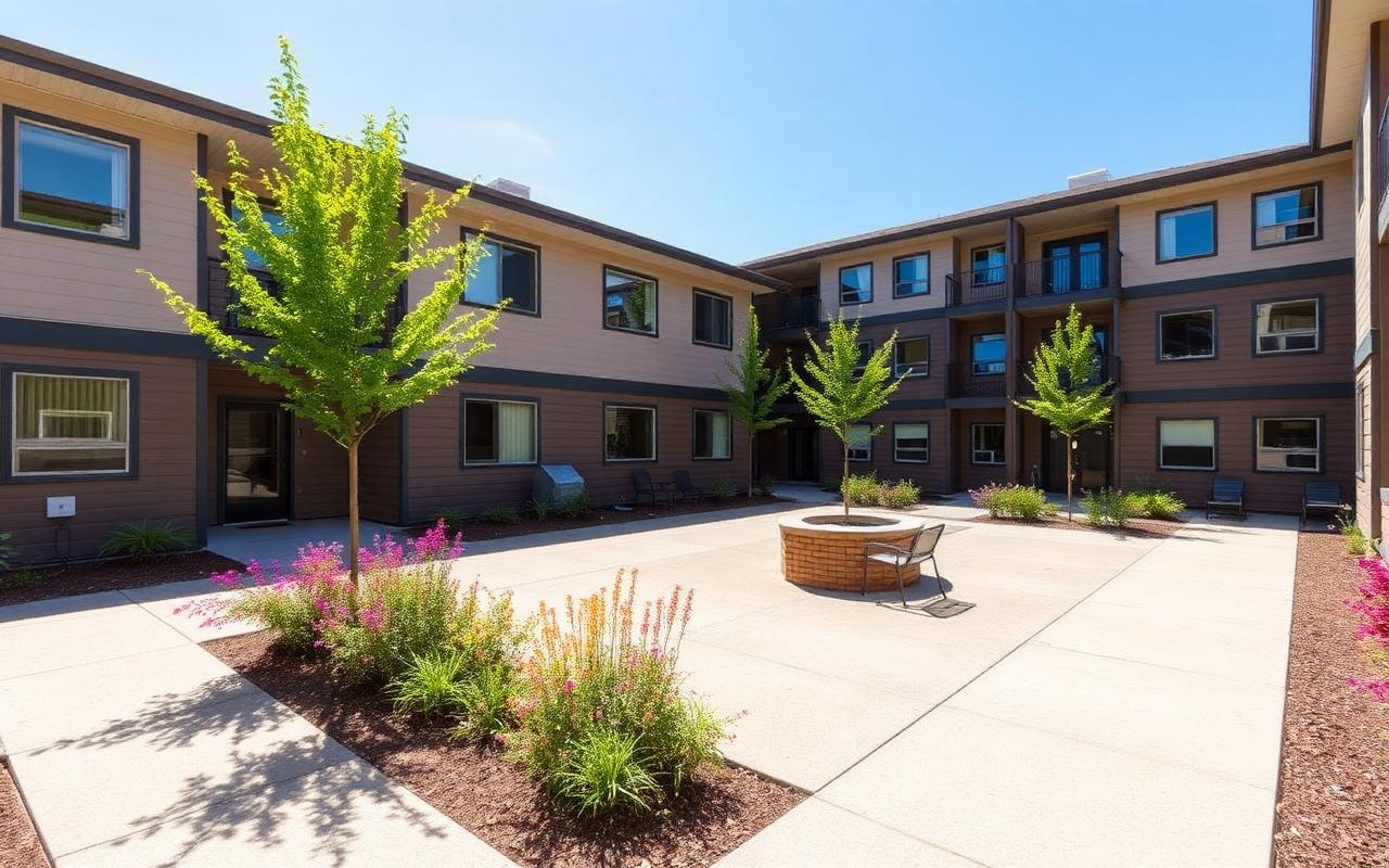 Apartment courtyard